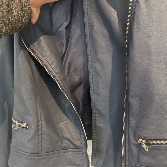 Just Jeans - PU Biker Jacket - Size 12 - Picture 8 of 11